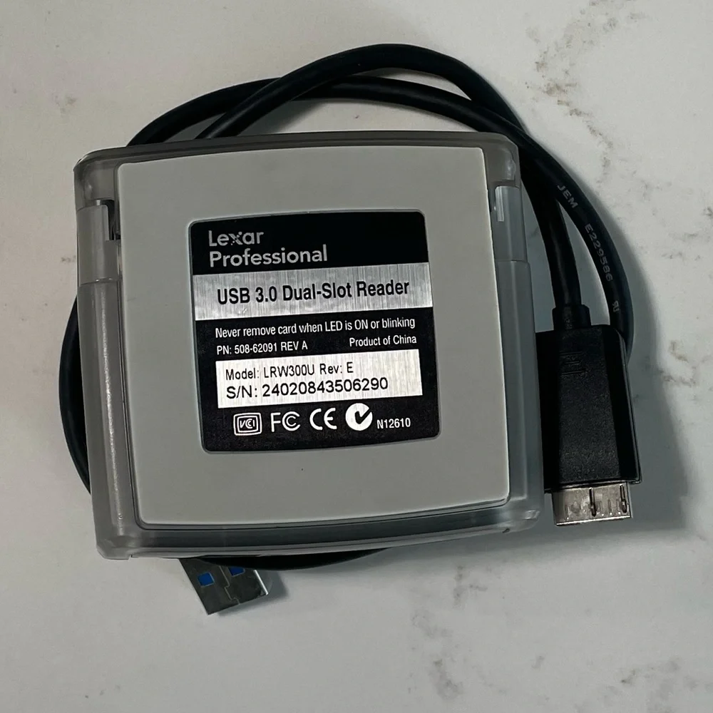 Lexar Professional USB 3.0 Dual-Slot Reader - High-Speed File Transfers
